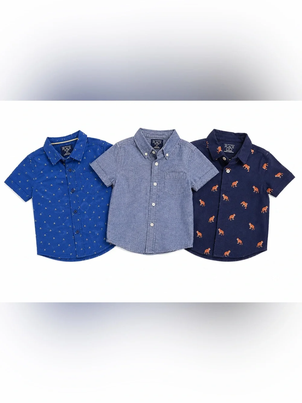 The Children’s Place Boys 3T Shirt Bundle Polo Button Down 3 Piece